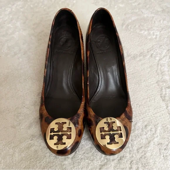 Tory Burch Shoes Tory Burch Sally Leopard Print Wedges Poshmark